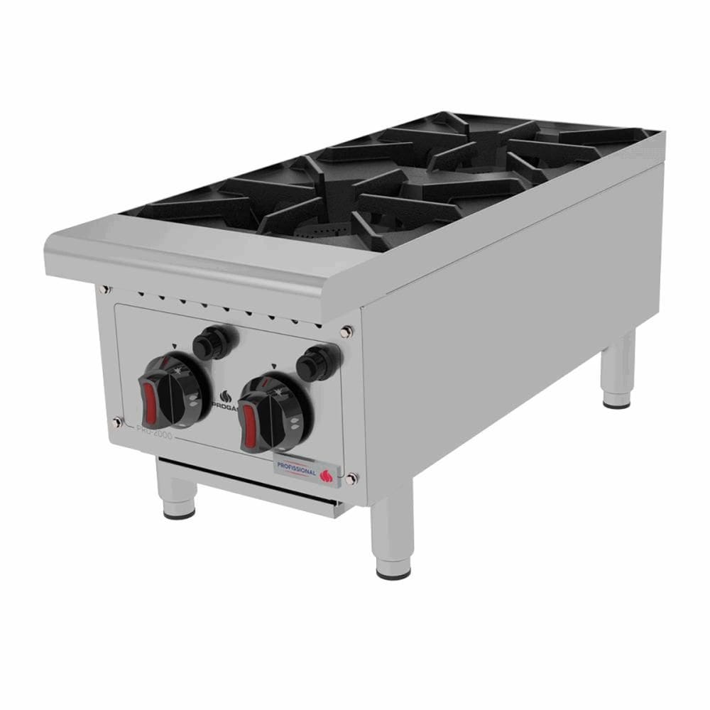Fogão Profissional Progás Pro-2000 A Gás 2 Bocas Para Bancada Aço Inox P44607