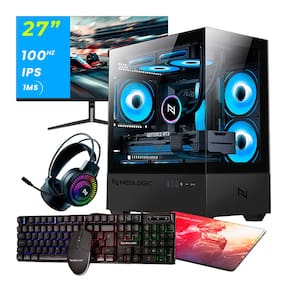Pc Gamer Completo Ryzen 3 3200G, 16GB 3200Mhz, (Radeon Vega 8 Integrado), A520M, SSD 240GB, 500W 80 Plus, Monitor 27 100Hz, Neologic - NLI89102