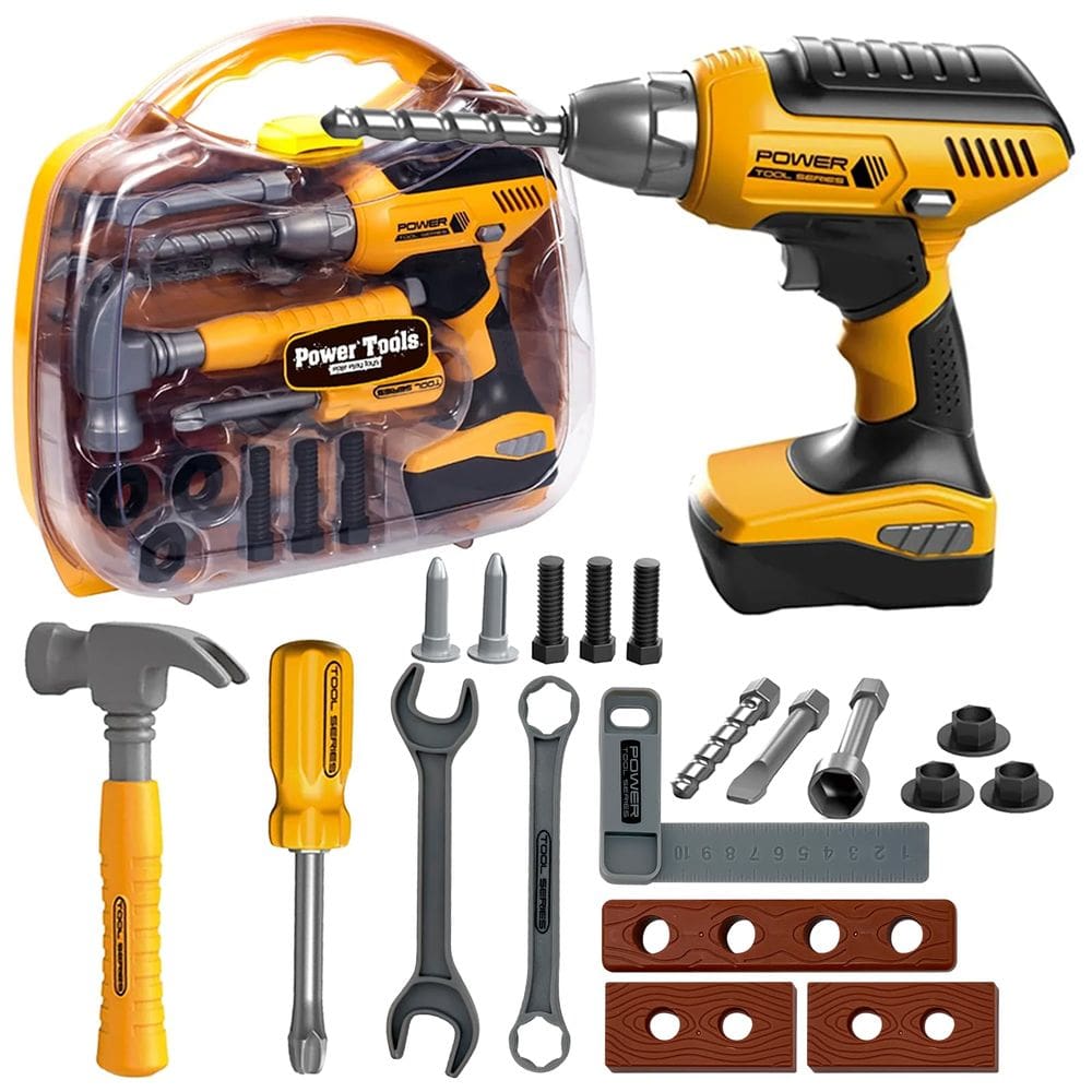 Conjunto de ferramentas de construção Playhiland Pretend Play Kids 3-8 anos