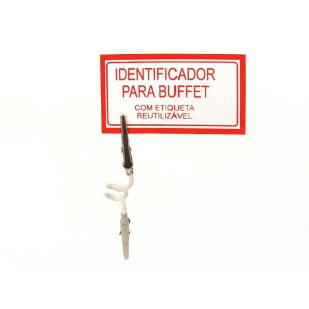 Porta Etiqueta Para Buffet Jacaré Duplo