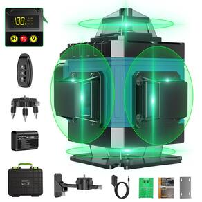 Nível de laser de linha LQHUE 16 com autonivelamento de 360° com 2 baterias