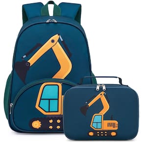 Mochila LOIDOU Toddler Boys de 15 polegadas com lancheira de 3 a 8 anos