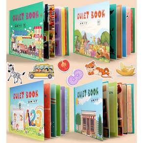 Busy Book MIKNEKE DIY para crianças pequenas Brinquedos didáticos Montessori