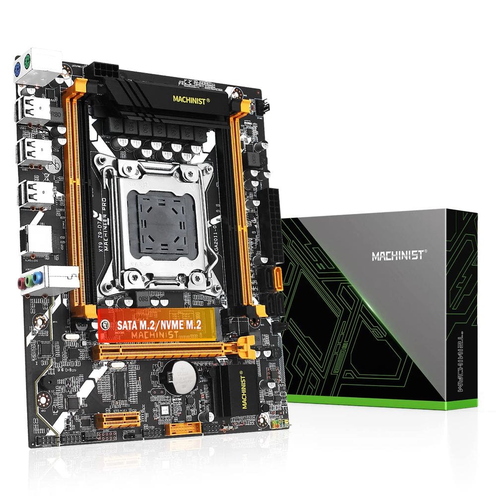 Placa-mãe MACHINIST X79 Micro ATX LGA 2011 para Intel de 3ª geração