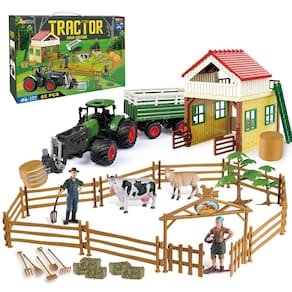 Farm Tractor Playset Joylike com 62 unidades para crianças de 3 anos ou mais