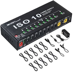 Fonte de alimentação para pedal de guitarra Mosky ISO 10 10 Saída DC isolada