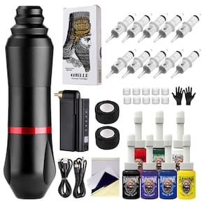 Kit de tatuagem Hawink Rotary Tattoo Machine Caneta com fonte de alimentação