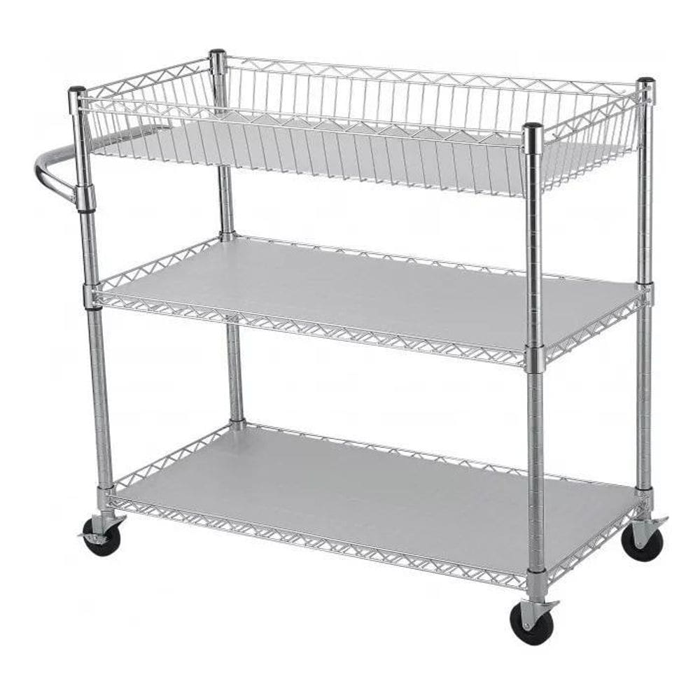 Carrinho Multiuso 3 Prateleiras 90x45x90 Maxime