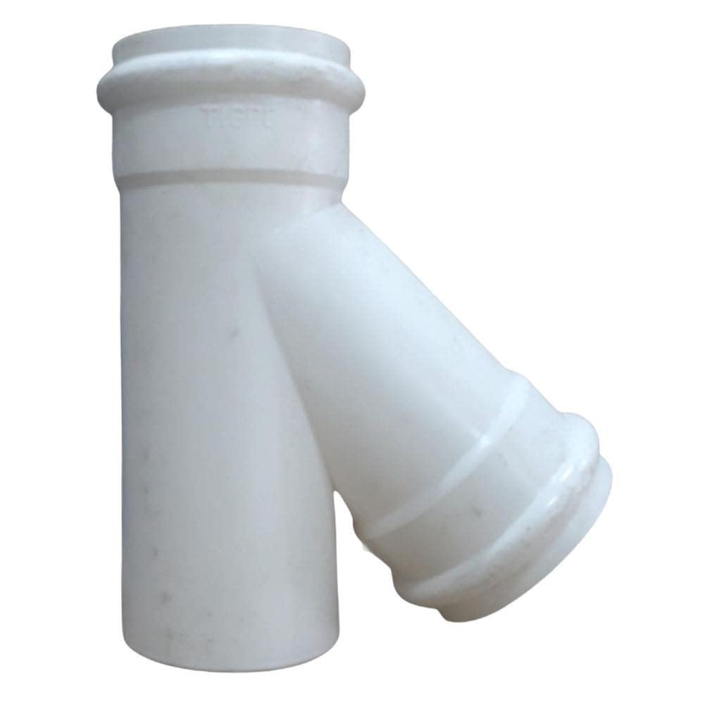 Junção Pra Linha De Esgoto Invertida 75Mm X 75Mm