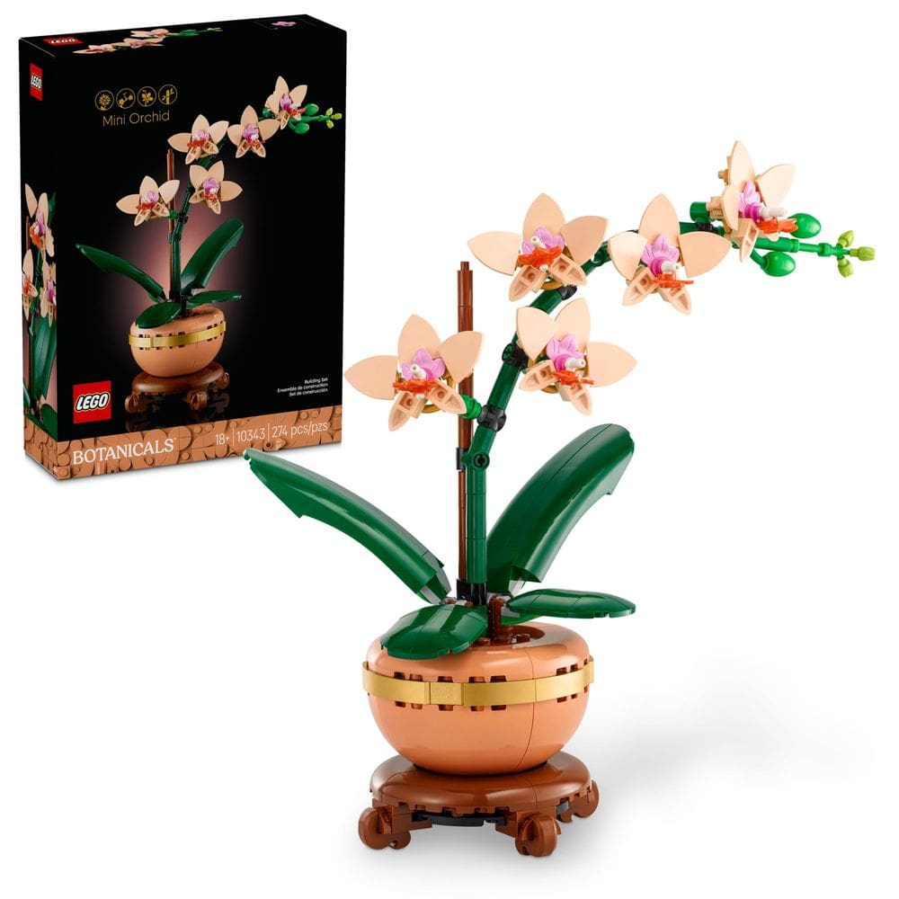 Conjunto de construção LEGO Botanicals Mini Orchid com 274 peças