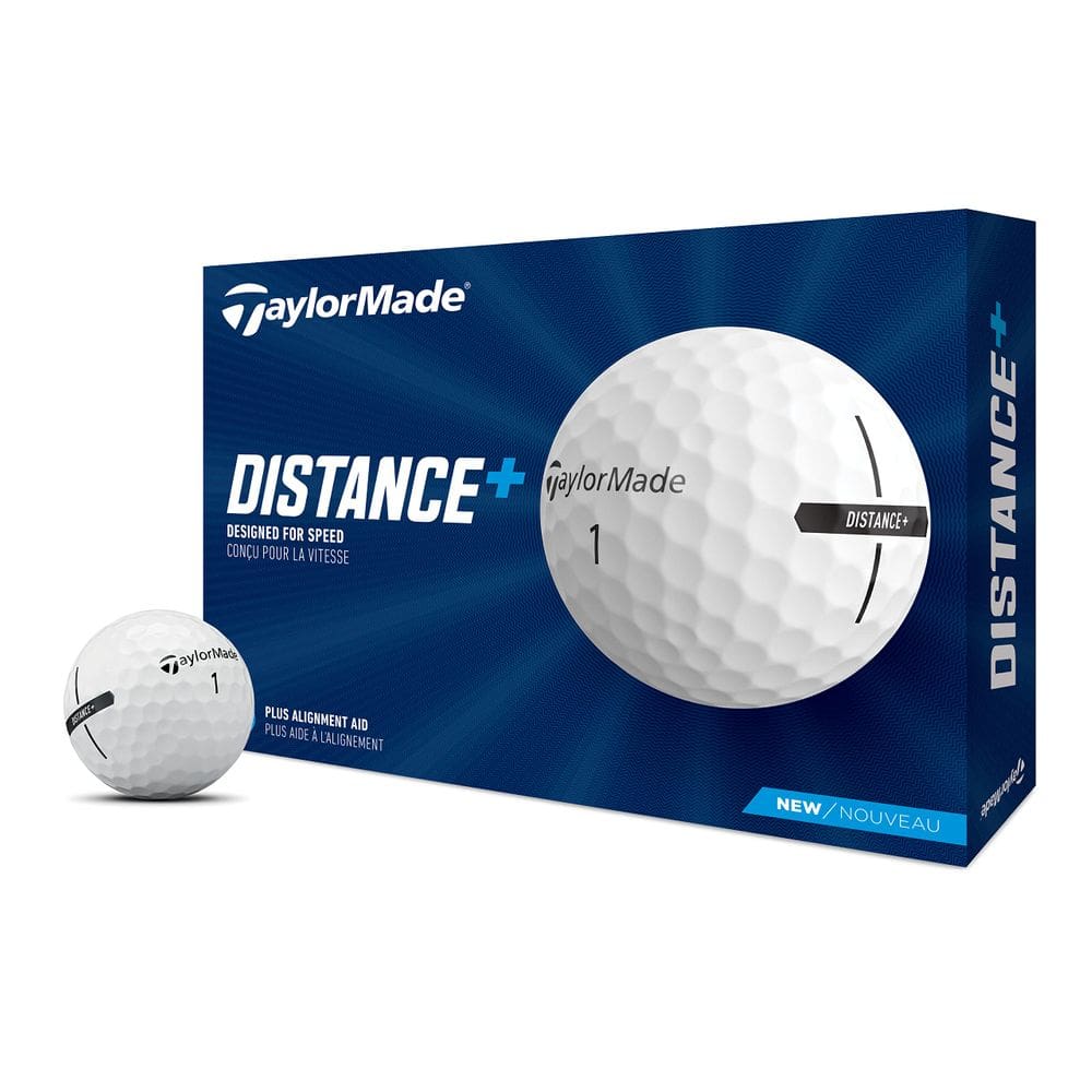 Bolas de golfe TaylorMade Distance+ 2021 Dozen White