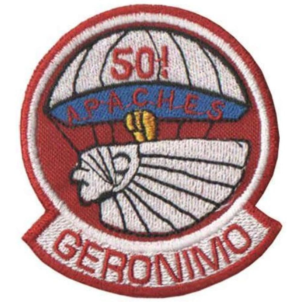 Patch Bordado Geronimo Com Fecho De Contato