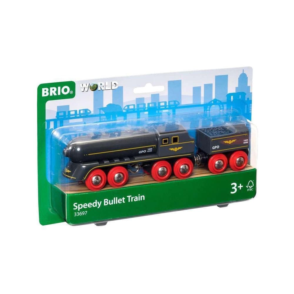 Conjunto de trem de brinquedo Brio World Speedy Bullet Train, 2 peças, para maiores de 3 anos