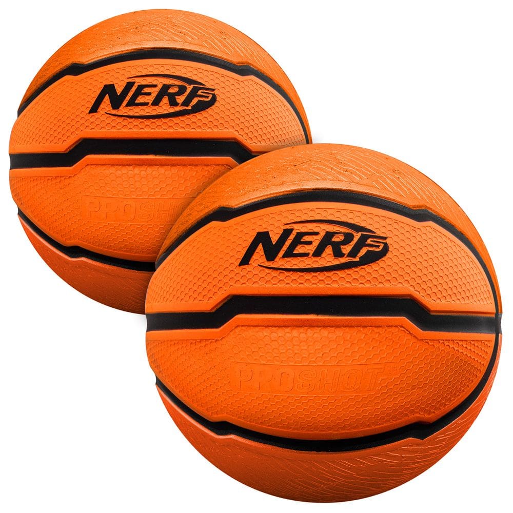 Foam Basketball Nerf Mini Indoor Outdoor, 5 polegadas, laranja, 2 bolas