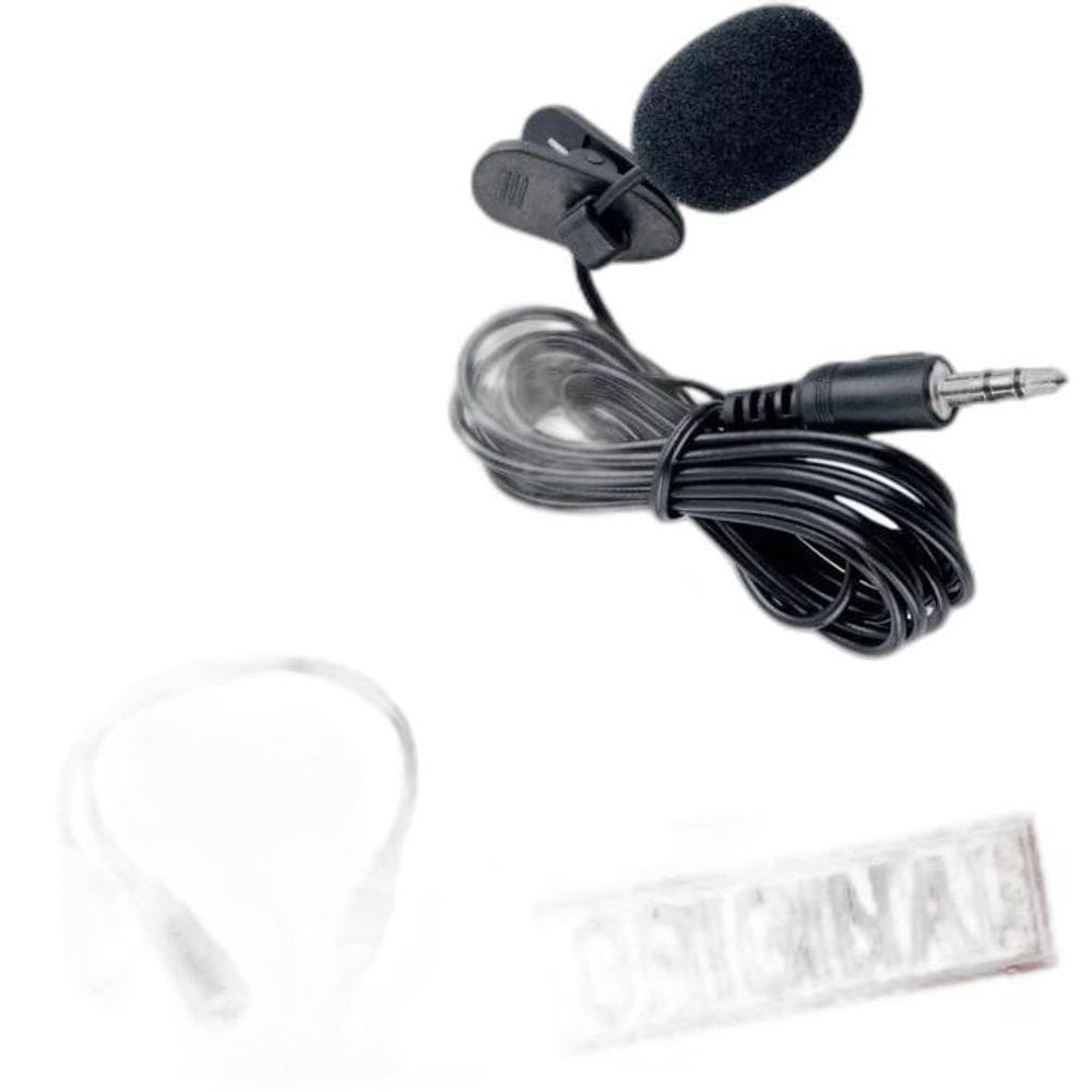 Microfone de Lapela Kit Youtuber + Adaptador + Extensão 3m
