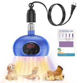 Lâmpada de aquecimento TFNN 200W-350W-500W UVA UVB Light 3-6-9-12H Timer