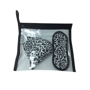 Kit Onça Touca + Máscara De Descanso