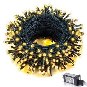 Luzes de corda de Natal Wotilzeen 100FT 300 LED Warm White