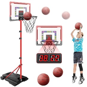 Atualização da cesta de basquete NZQXJXZ para crianças com suporte de 1,1-1,9 m