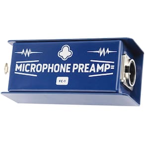 Pré-amplificador de microfone Gain Chkenono FC-1 para podcasting e gravação em estúdio
