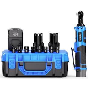 Chave de catraca elétrica sem fio ABNBO 12V 40 pés-lbs 400 RPM