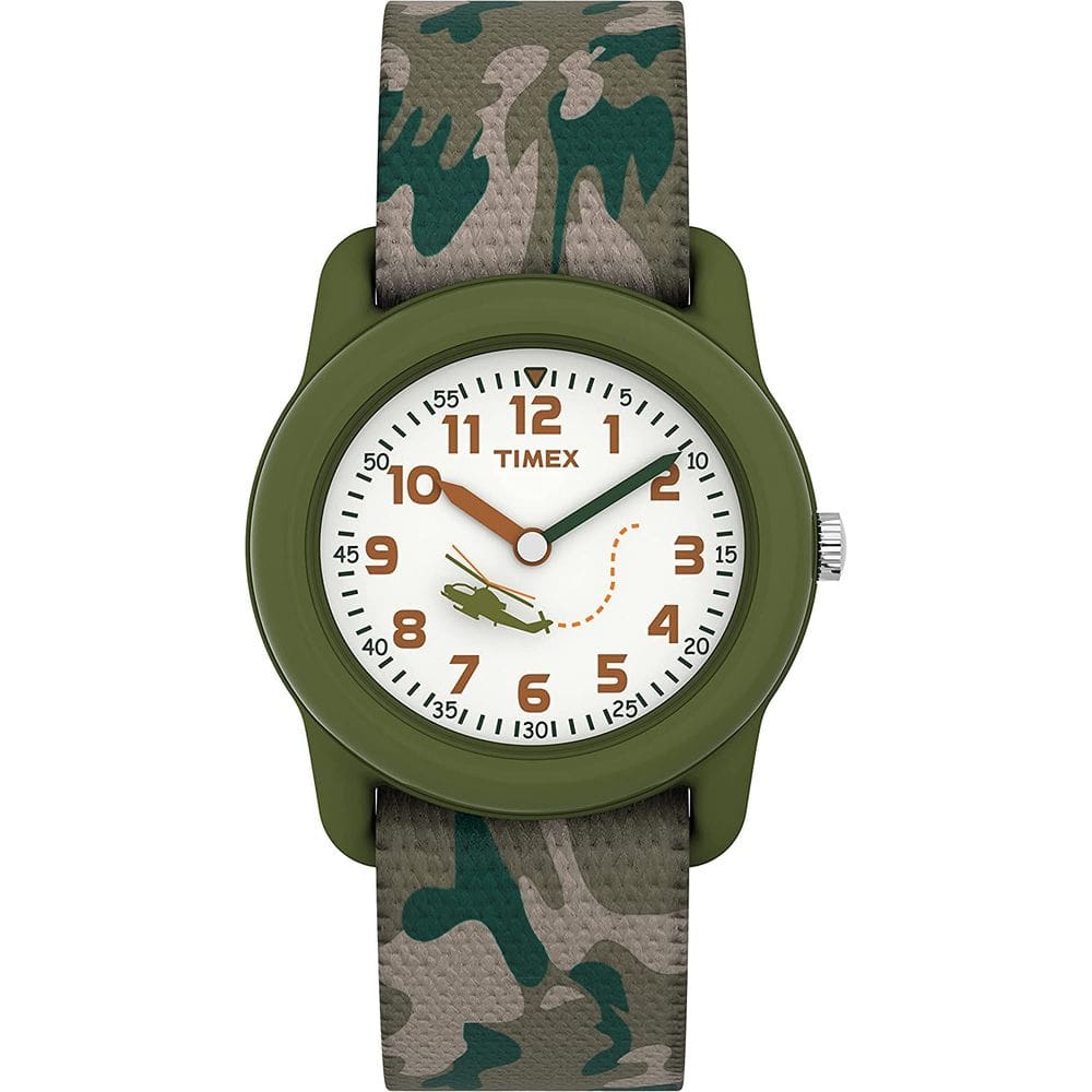 Relógio Timex Boys T78141 Time Machines Green Camo Strap