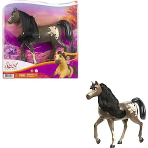 Brinquedo Mattel Spirit Untamed Mustang Mare com cabeça móvel de 20 cm