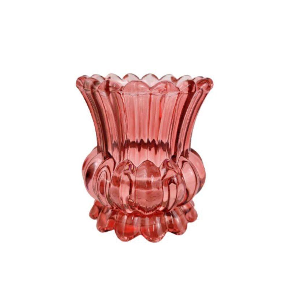 Porta Velas Marsala Vaso Castiçal 11X9Cm Risque