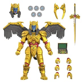 Boneco de ação Super7 ULTIMATES! Mighty Morphin Power Rangers Golds