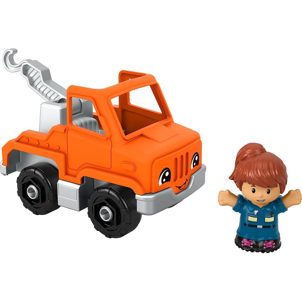 Caminhão de reboque de brinquedo Fisher-Price Little People Help and Go há mais de 1 ano