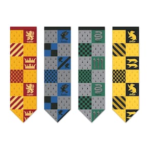 Conjunto de banners Harry Potter, Hogwarts House Quidditch, 4 unidades