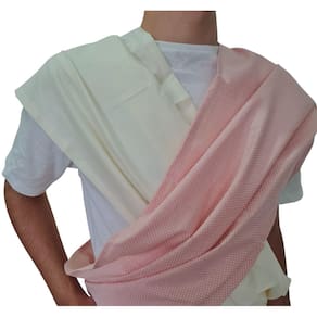 Fastsling Canguru Piêpaô Fast Sling Poá Rosa + Marfim Gg