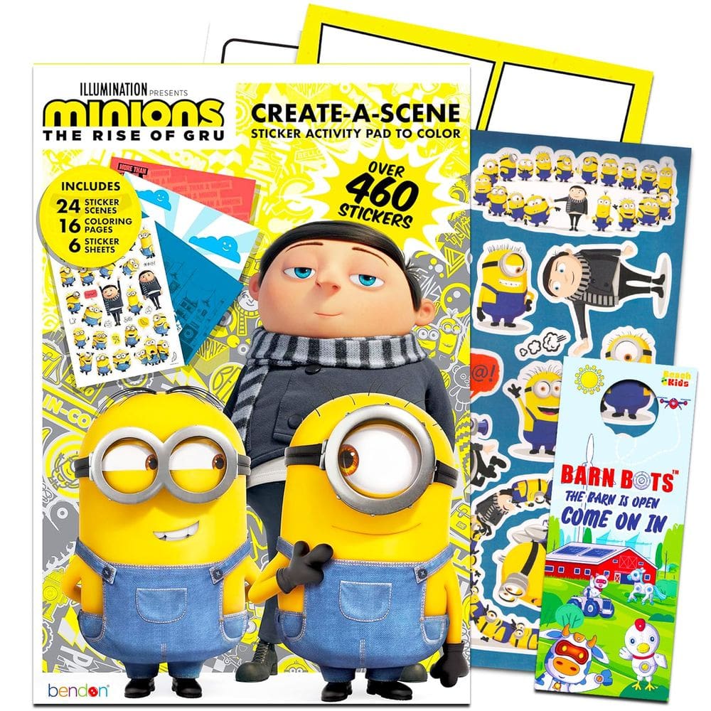 Pacote de adesivos do livro de atividades Minions Create a Scene 3+