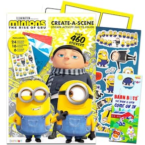 Pacote de adesivos do livro de atividades Minions Create a Scene 3+