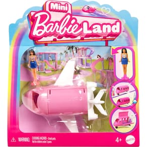 Conjunto de brinquedos Barbie Mini BarbieLand Doll & Toy Vehicle com DreamPlane