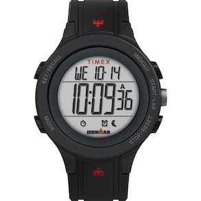 Relógio Timex Ironman T200, estojo de 42 mm, pulseira de silicone para homens