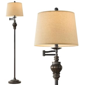 Luminária de chão G-SAFAVA 61 Vintage com braço giratório ajustável de 350°