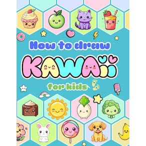 Como desenhar Kawaii para crianças: 100 desenhos passo a passo de coisas super fofas do Kawaii.