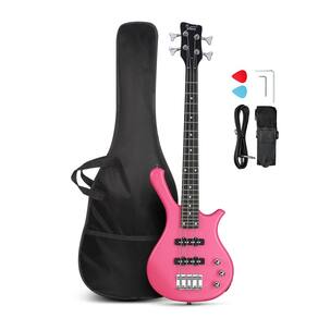 Baixo elétrico GLARRY 4 cordas Beginner 91cm com kit
