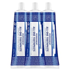 Pasta de dente Dr. Bronner`s All-One Peppermint 150 ml, pacote com 3