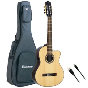 Violão Strinberg Nylon Clássico Diamond Dc4sc Natural C/ Bag