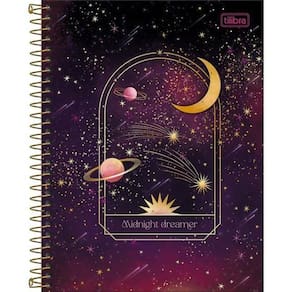 Caderno Espiral Capa Dura Colegial 10 Matérias Magic 160 Folhas Tilibra 9304