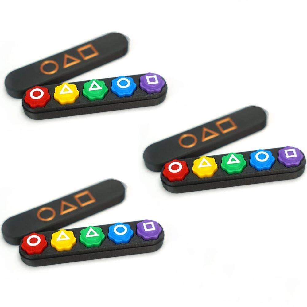 Conjunto de jogos Gonggi Squid Gonggi Korean Game com estojo x3 conjuntos
