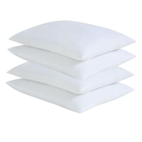 Almofadas de cama CULVE, pacote com 4, finas, planas, supermacias e fofas