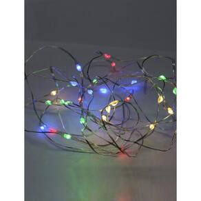 Cordão Luminoso Led Arame Estático Pilha Colorido Taschibra
