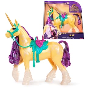 Toy Unicorn Academy Leaf Unicorn com movimento de cabeça de 28 cm