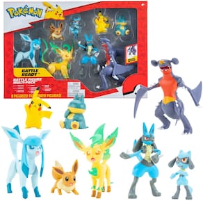 Conjunto de bonecos de ação, pacote com 8 personagens de Pokémon, 5-11 cm 2023