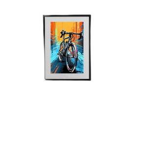 Quadro Bicicleta Abstrata - 60X48Cm