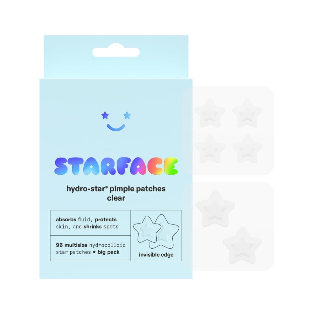Adesivos para espinhas Starface Hydro-Star Clear Hydrocoloid 96 unidades