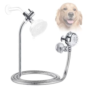 Conjunto de chuveiro para animais de estimação Sneatup com mangueira de 2,5 m para braço de chuveiro de banheiro
